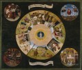 les sept péchés capitaux et les quatre dernières choses 1485 Hieronymus Bosch
